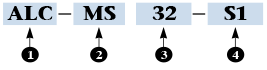 Air Lever-type Cylinder Order Code